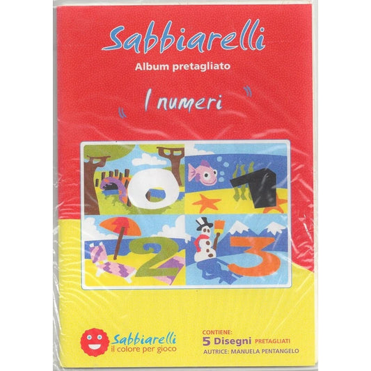 Sabbiarelli Album da Colorare con la Sabbia - I Numeri