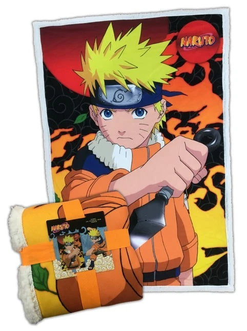 LYO NARUTO UZUMAKI COPERTA IN PILE SHERPA 100X150CM