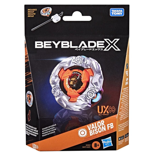 Beyblade X Starter Pack Valor Bison FB Hasbro - trottola Beyblade X