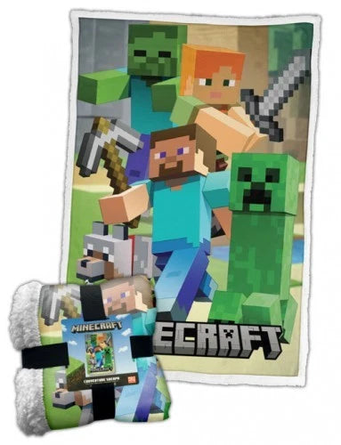 Coperta Sherpa: Minecraft (cm 100x150)