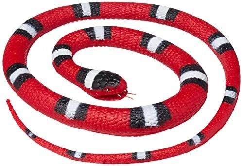 Wild Republic Rubber Serpente Scarlatto, Serpente 117 CM