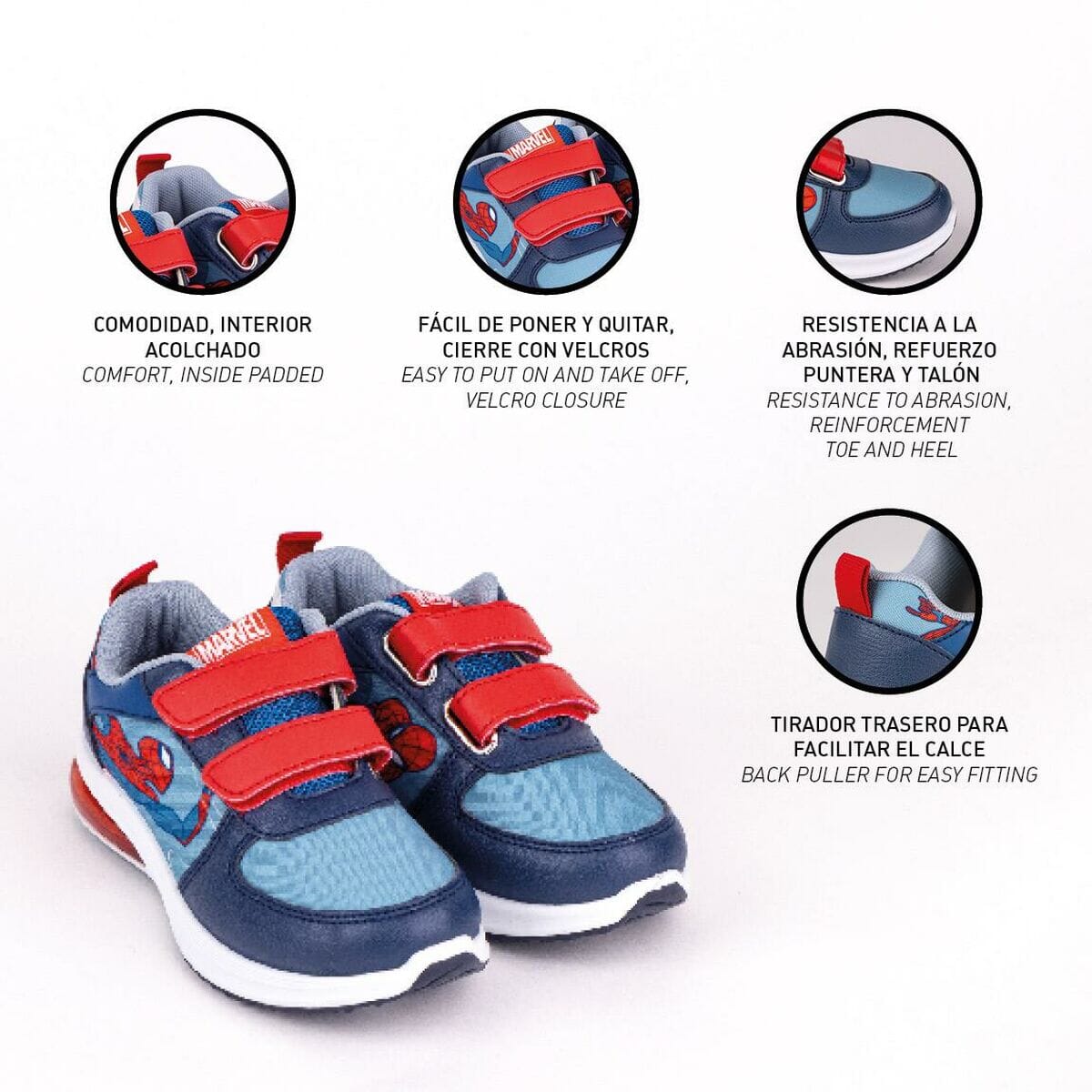 SCARPA SPORTIVA LUCI SPIDERMAN 30 CERDA 