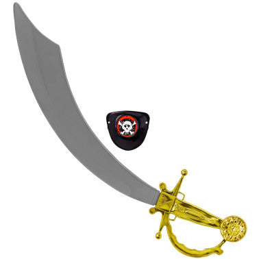 SCIABOLA PIRATA CON BENDA PER OCCHIO 47 cm