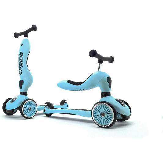Monopattino E Triciclo AZZURRO 2In1 Highwaykick 1 - Scoot & Ride