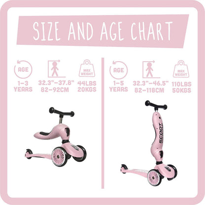Monopattino E Triciclo AZZURRO 2In1 Highwaykick 1 - Scoot & Ride