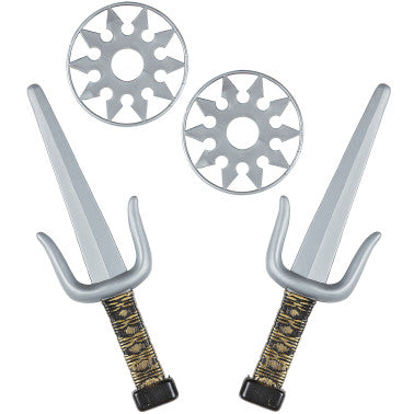 SET ARMI NINJA (coppia di Sai e 2 Shuriken)
