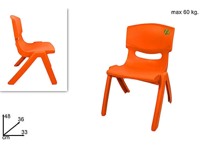 Everyday - Sedia Bimbo Grande Arancio