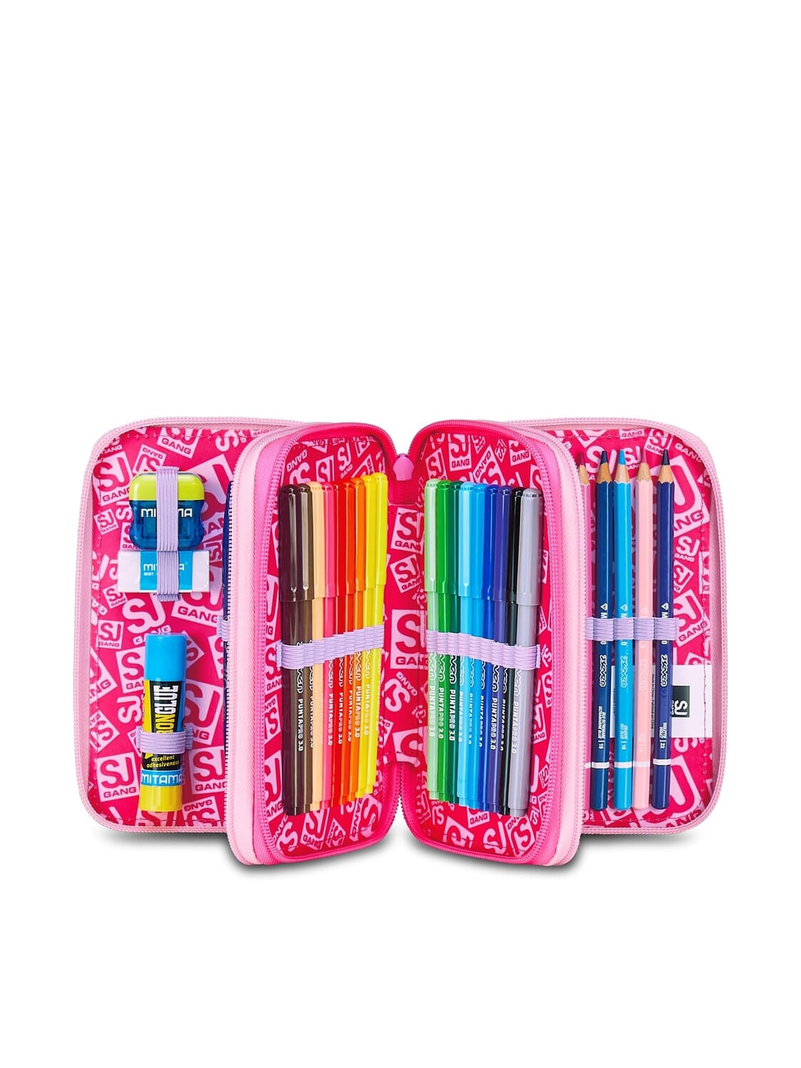 FLYUNICORN GIRL Astuccio 3 zip completo di kit