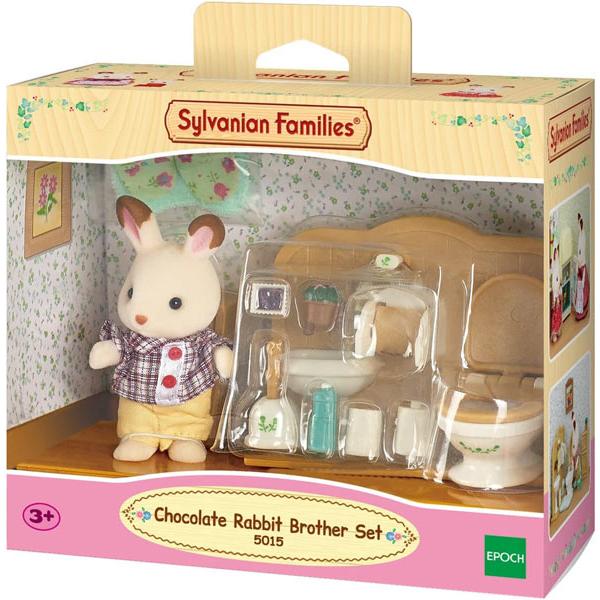 Sylvanian Families Fratello Coniglio Cioccolato con Set Bagno 5015