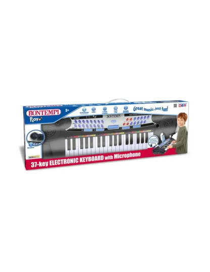 Bontempi Tastiera elettronica a 37 tasti con microfono e connessione MP3