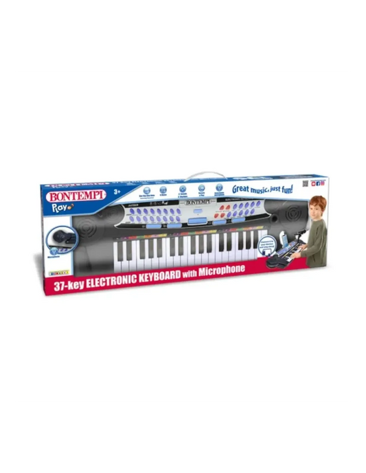 Bontempi Tastiera elettronica a 37 tasti con microfono e connessione MP3