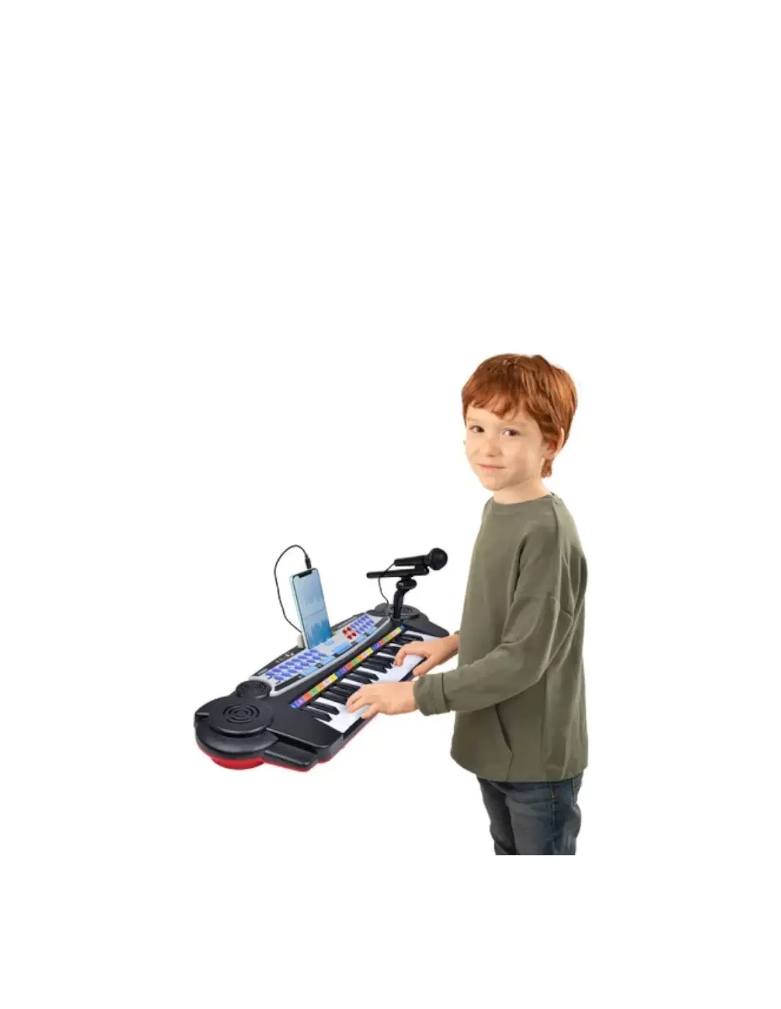 Bontempi Tastiera elettronica a 37 tasti con microfono e connessione MP3