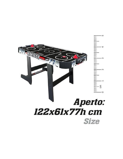 Sport One Tavolo Air Hockey Pieghevole Salvaspazio Next Black Special Edition