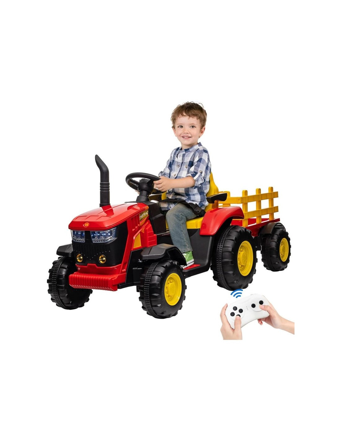 Maxi Trattore Elettrico 12v con rimorchio elettrico