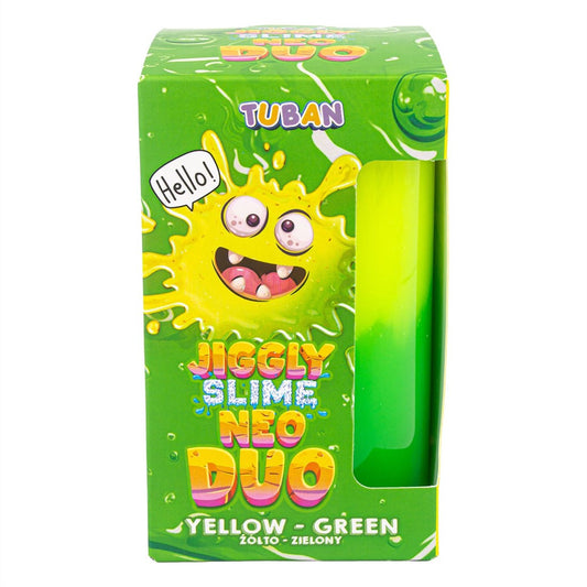Tuban giocattolo Jiggly Slime Neo Duo giallo verde 430 g