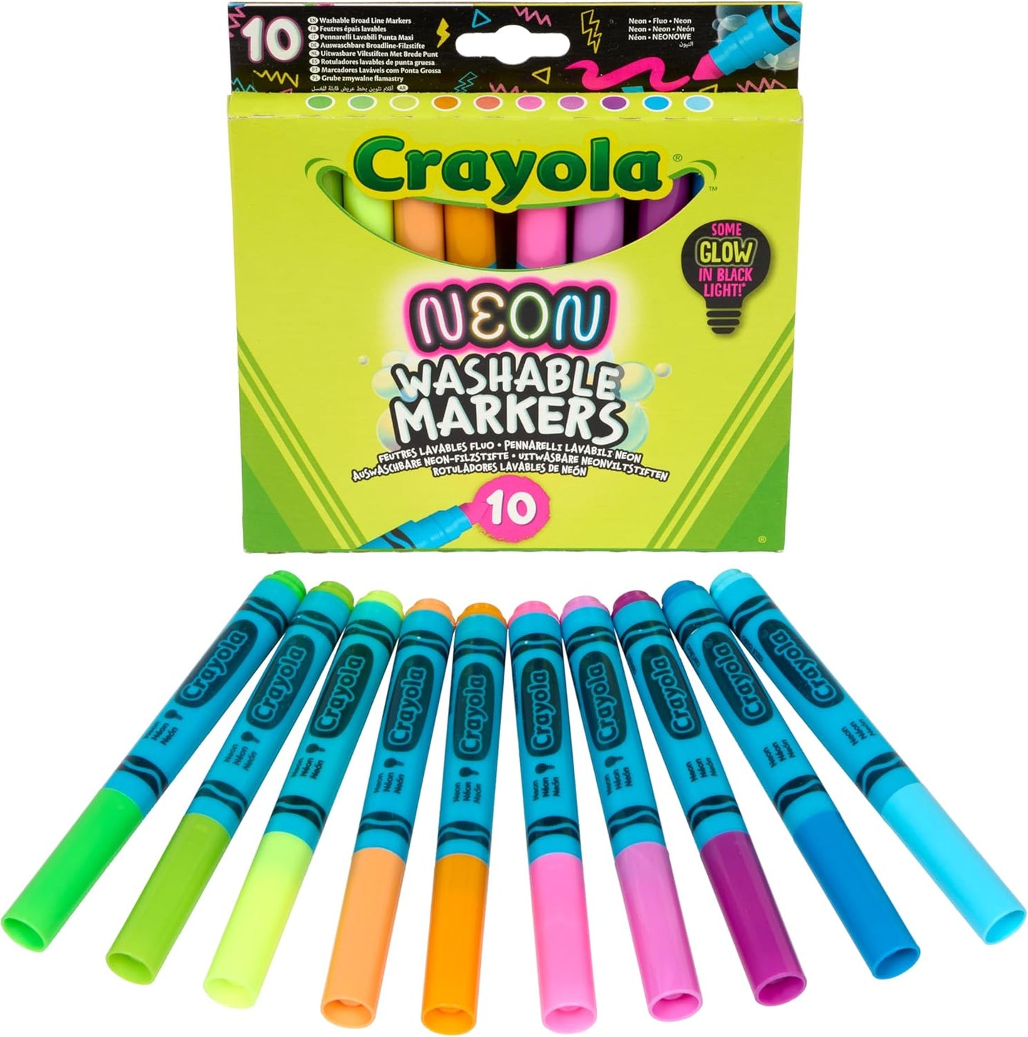 Crayola 10 Pennarelli Punta Maxi Lavabili