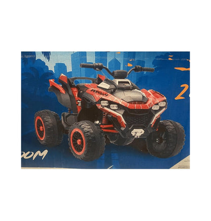 Urban city quad adventure red elettrico da 24v con luci led 2 velocita'