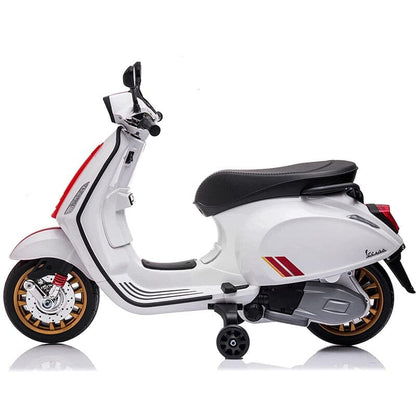 Vespa sprint 12v racing bianca toysvaldichianasrl 