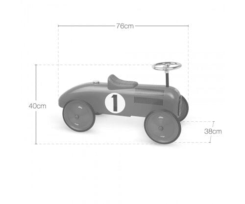 Vilac Auto cavalcabile vintage blu in Metallo toysvaldichiana.it 