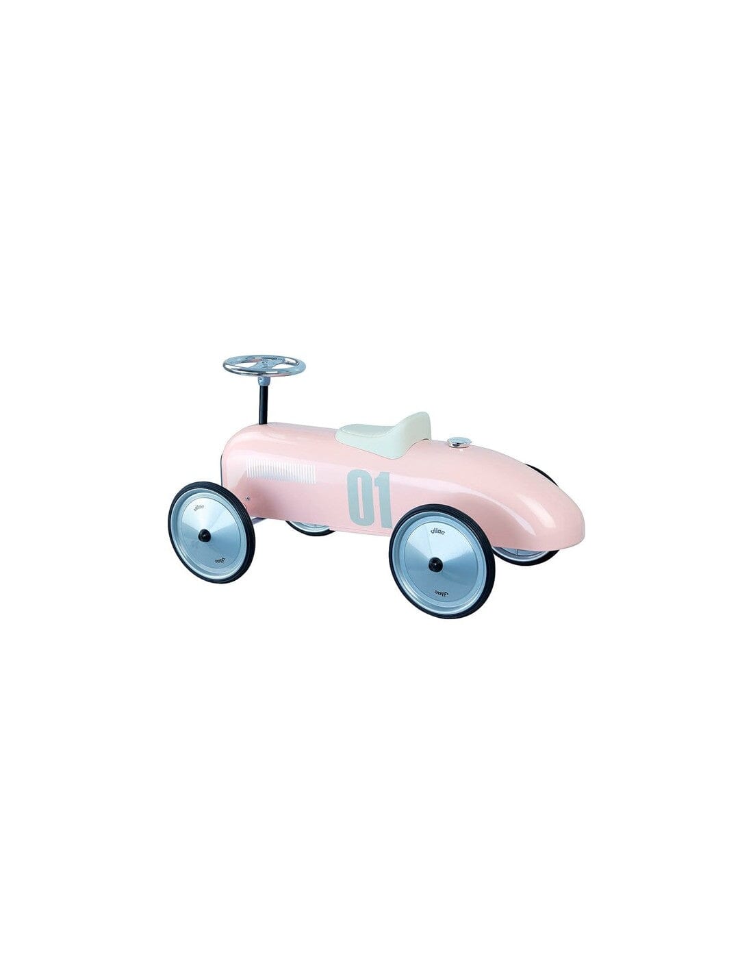 Vilac Auto cavalcabile vintage rosa in Metallo toysvaldichiana.it 