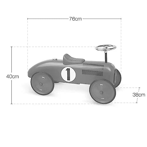 Vilac Auto cavalcabile vintage ROSSA in Metallo toysvaldichiana.it 