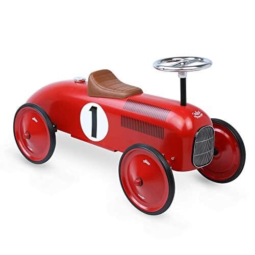 Vilac Auto cavalcabile vintage ROSSA in Metallo toysvaldichiana.it 