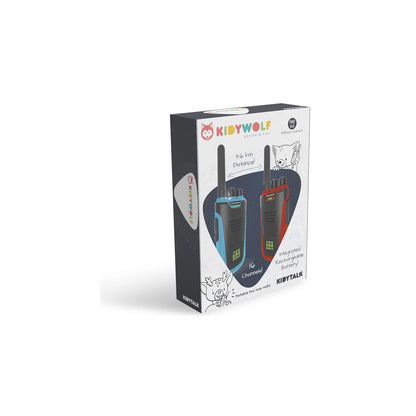 Kidywolf Walkie-Talkies con torcia elettrica blu/rosso