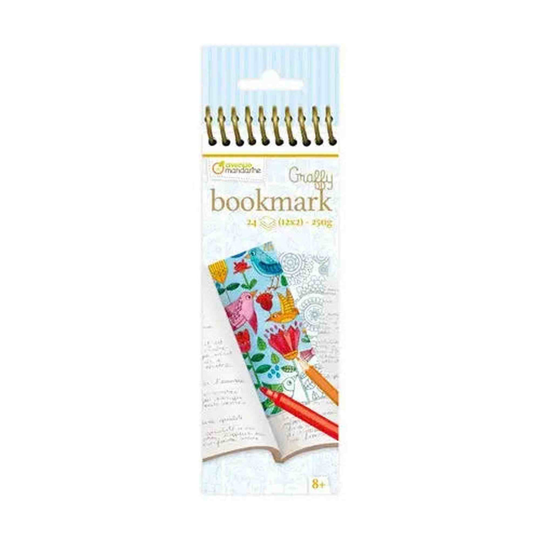 Avenue Mandarine Graffy Bookmark Mandala e Fiori