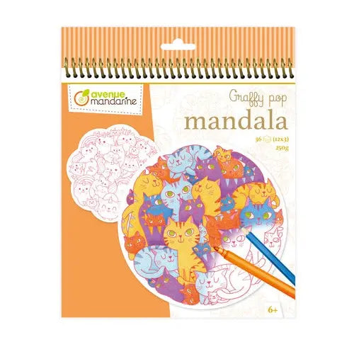 Avenue Mandarine Graffy Pop Mandala Gatti