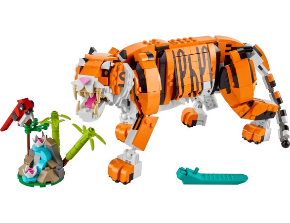 31129 Lego Creator 3 In 1 Tigre Maestosa, Si Trasforma In Panda O Pesce LEGO 