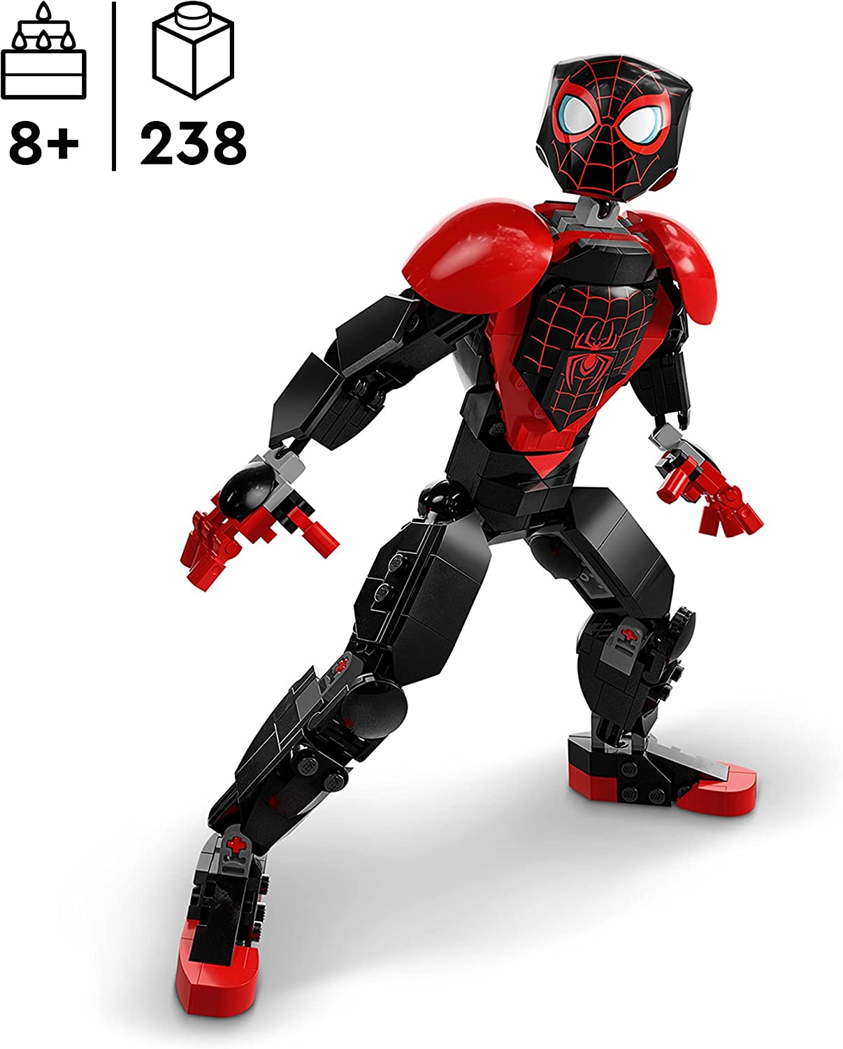 76225 Miles Morales Figure Action Figure di Spider-Man Snodabile LEGO toysvaldichiana.it 
