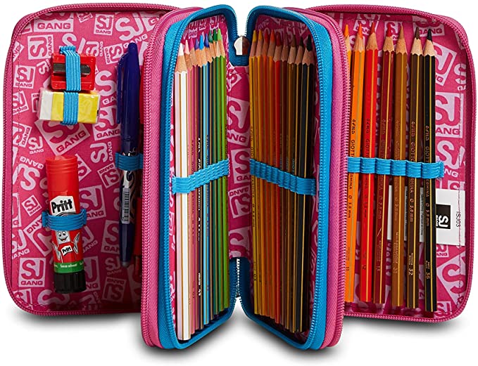 Astuccio 3 Zip Color Sj Gang Cuteled Girl toysvaldichiana.it 