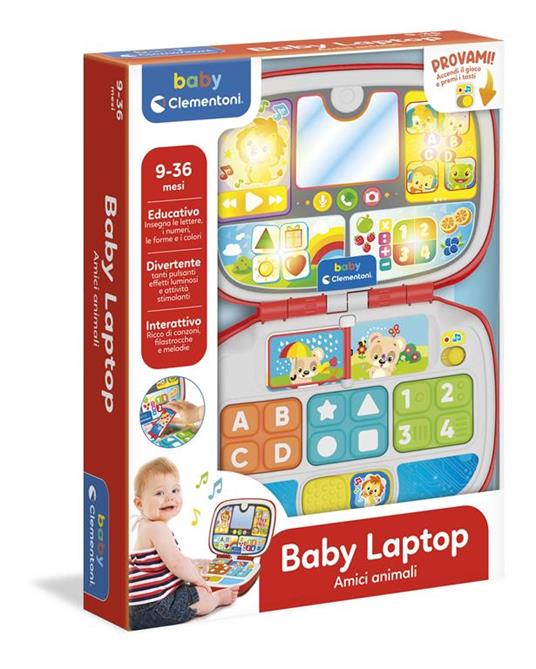 Baby Laptop Amici Animali Clementoni toysvaldichiana.it 