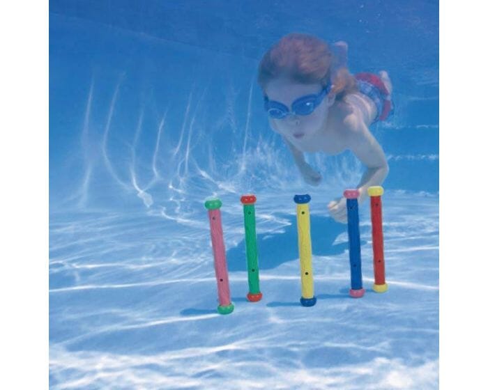 BASTONCINI 5 PEZZI DIVE PISCINA MARE INTEX 