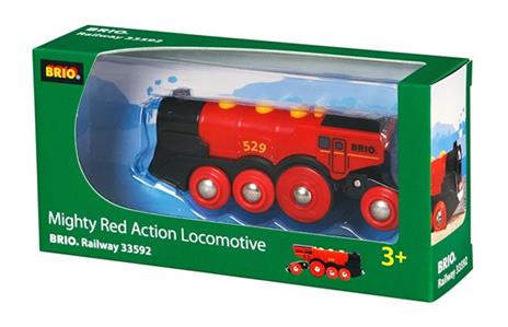 BRIO grande locomotiva rossa a batterie toysvaldichianasrl 