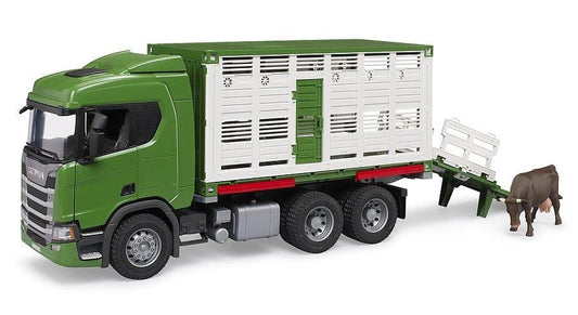 BRUDER CAMION TRASPORTO ANIMALI SCANIA SUPER 560R CON 1 MUCCA 3548 toysvaldichiana.it 
