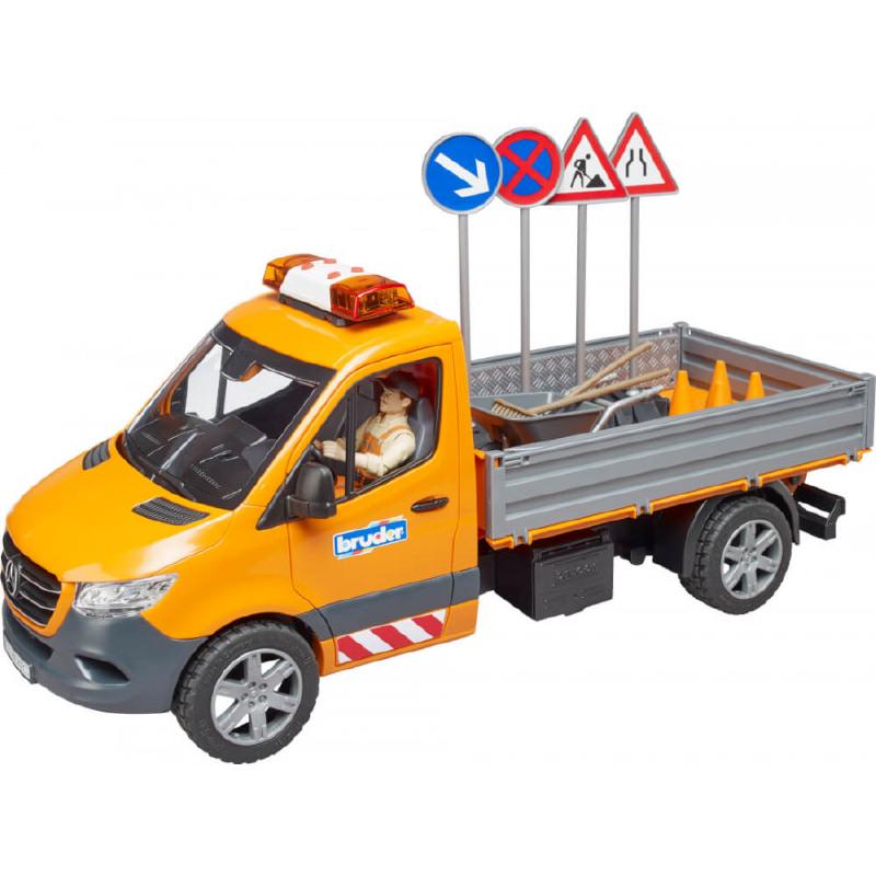 Bruder Mb Sprinter Lavori Stradali Con Personaggio E Accessori toysvaldichiana.it 