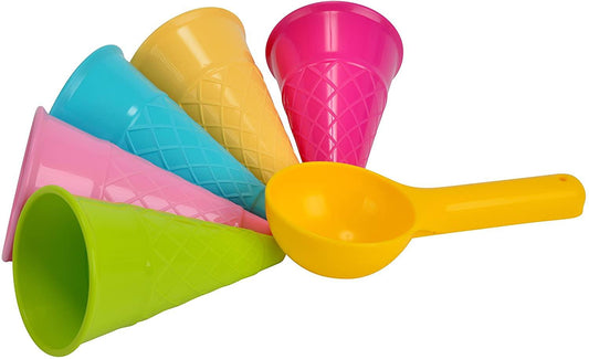 Busta 5 Coni Gelato + Paletta INTEX 