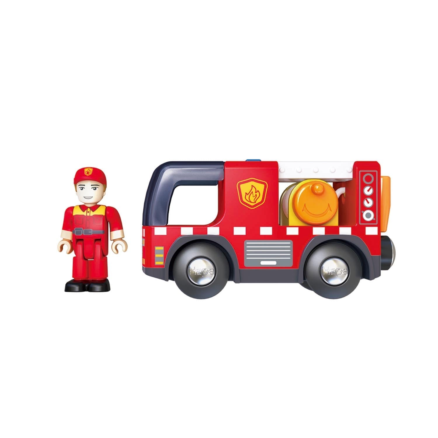 Camion Dei Pompieri Con Sirena Hape toysvaldichiana.it 