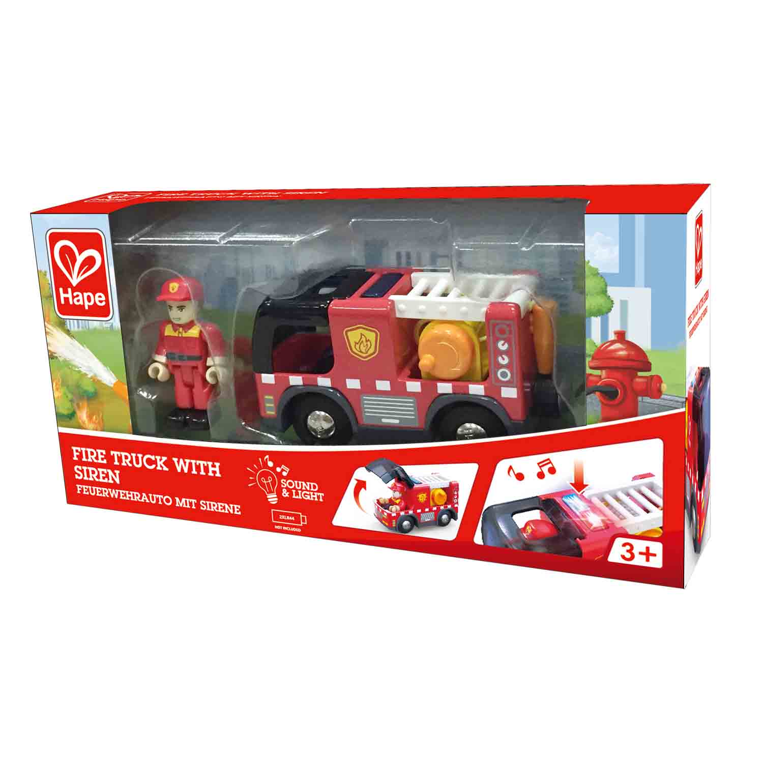 Camion Dei Pompieri Con Sirena Hape toysvaldichiana.it 