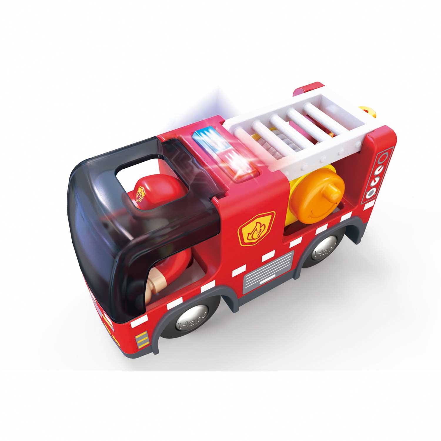 Camion Dei Pompieri Con Sirena Hape toysvaldichiana.it 