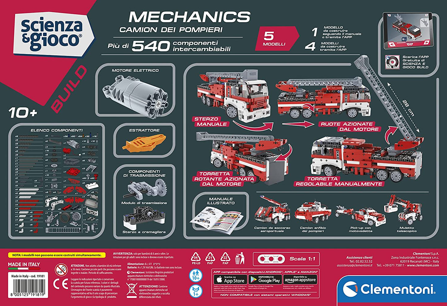 Camion Pompieri CLEMENTONI toysvaldichiana.it 