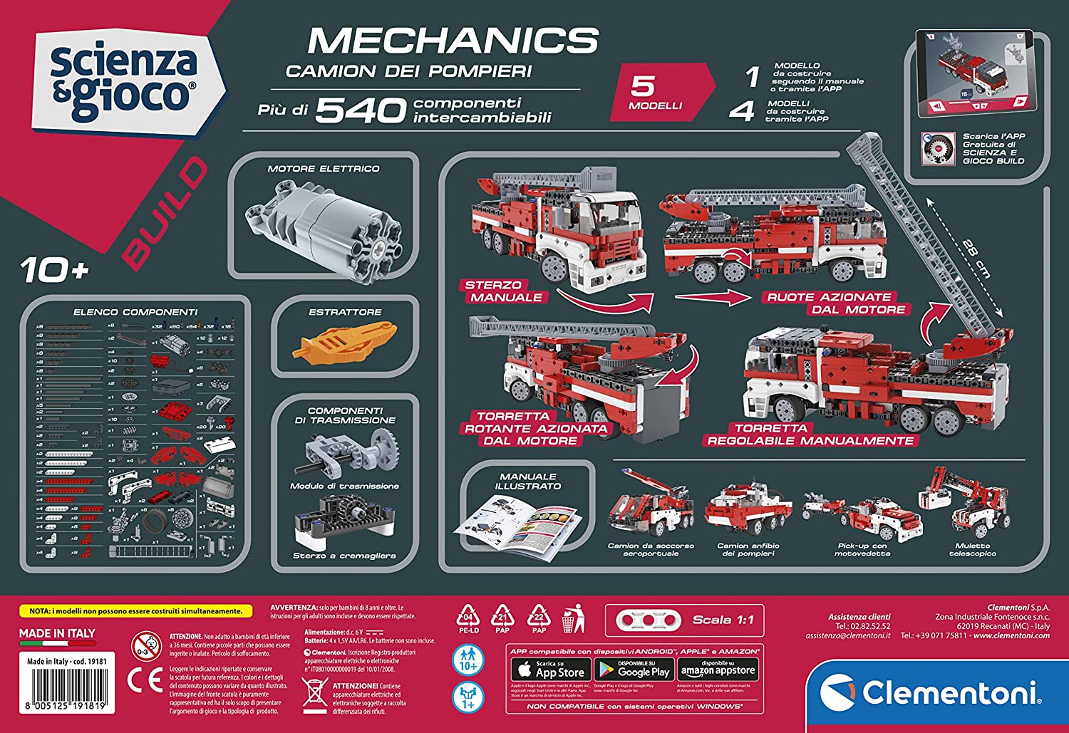Camion Pompieri CLEMENTONI toysvaldichiana.it 