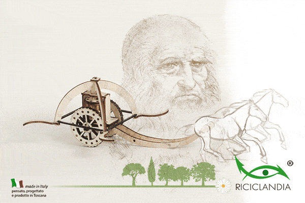 Carro Falciante di LEONARDO DA VINCI RICICLANDIA 