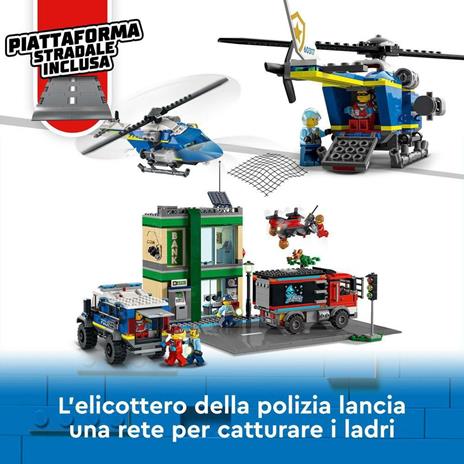 CLEGO City Police Inseguimento della Polizia alla Banca, 60317 LEGO 