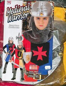 Costume di Carnevale Guerriero Medievale Ass. In 2 Colori   8-10 Anni - toysvaldichiana.it