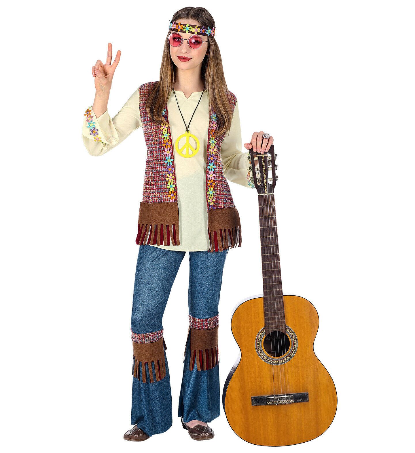 Costume di Carnevale Hippie   11-13 Anni - toysvaldichiana.it