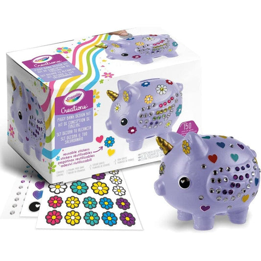 Crayola 04-2917 Creations Set Decora il Tuo Salvadanaio con Adesivi e Cristalli toysvaldichiana.it 