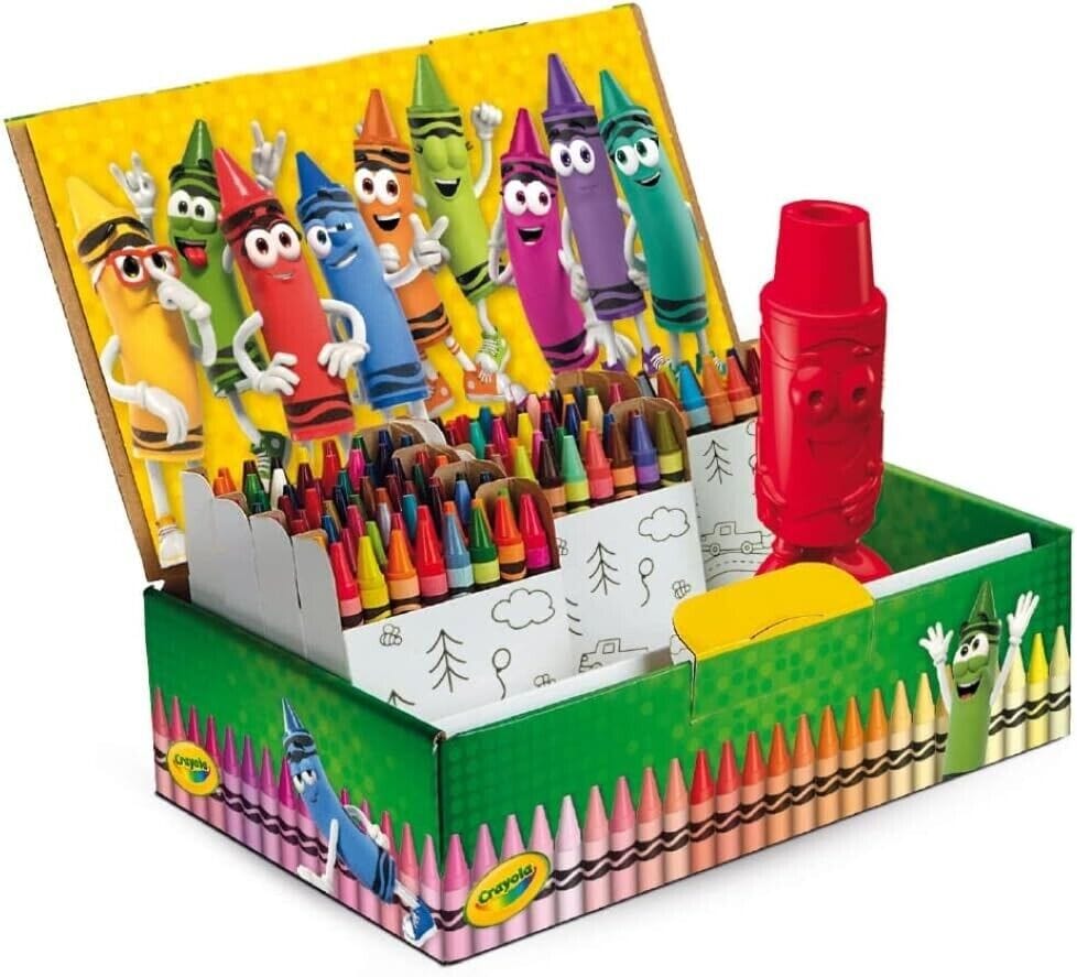 Crayola - Pastelli a Cera, Confezione da 120 Pezzi con Temperino Incluso toysvaldichiana.it 