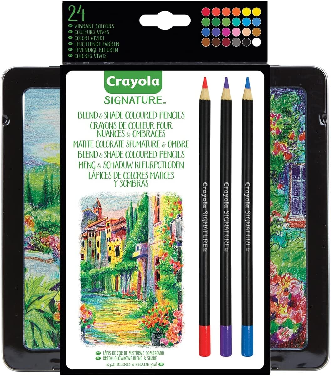 Crayola Signature 24 Matite Colorate Sfumature E Ombre toysvaldichiana.it 